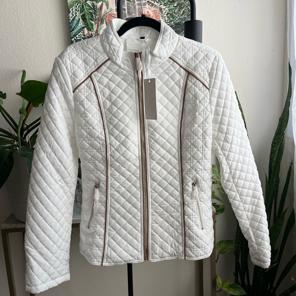 Brand new White Quilted Women's Jacket